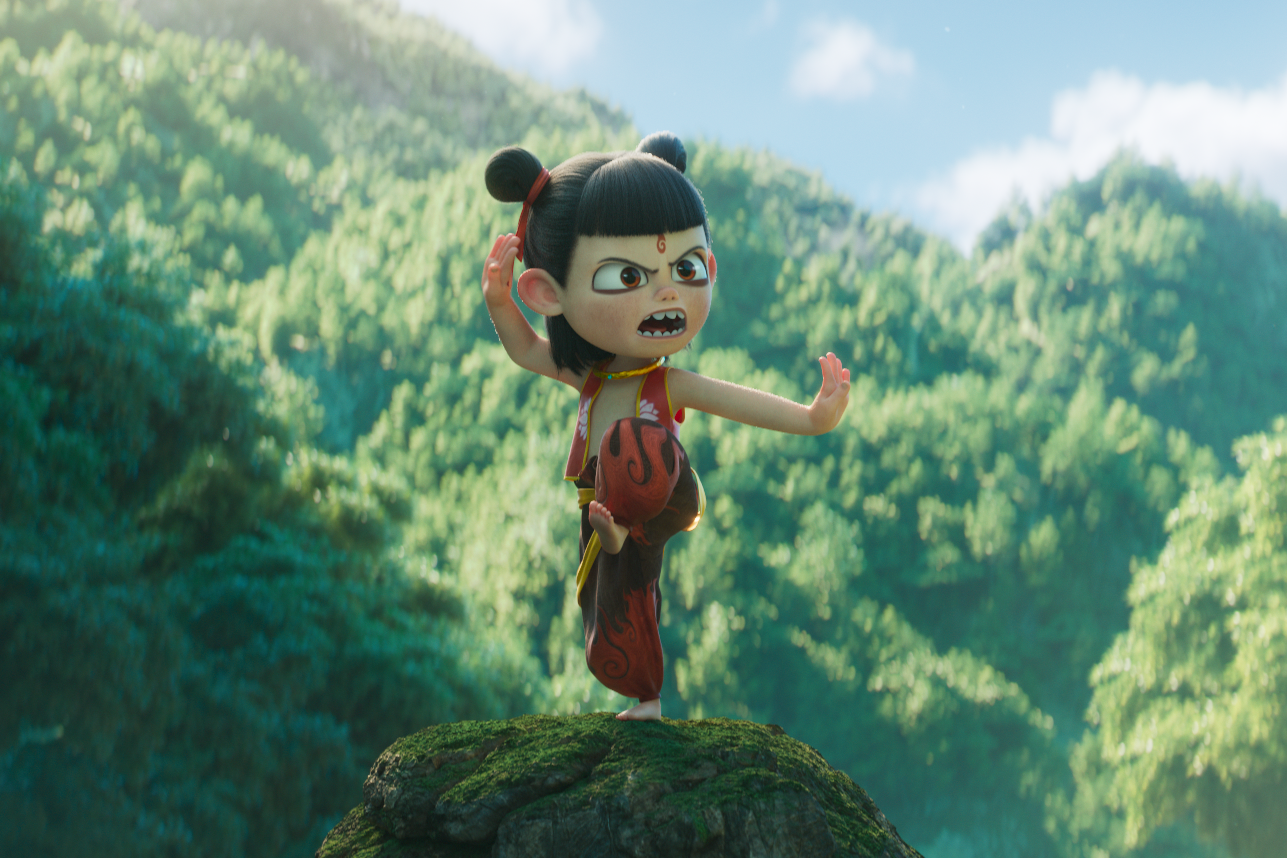 In this new English version of the film <em>Ne Zha II</em>, the young boy Ne Zha is voiced first by Crystal Lee, and later by Griffin Puatu.